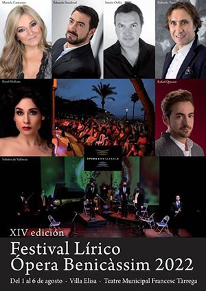 Orfila, Cantarero, Shaham y Sandoval en la XIV edición del Festival Lírico Ópera Benicàssim