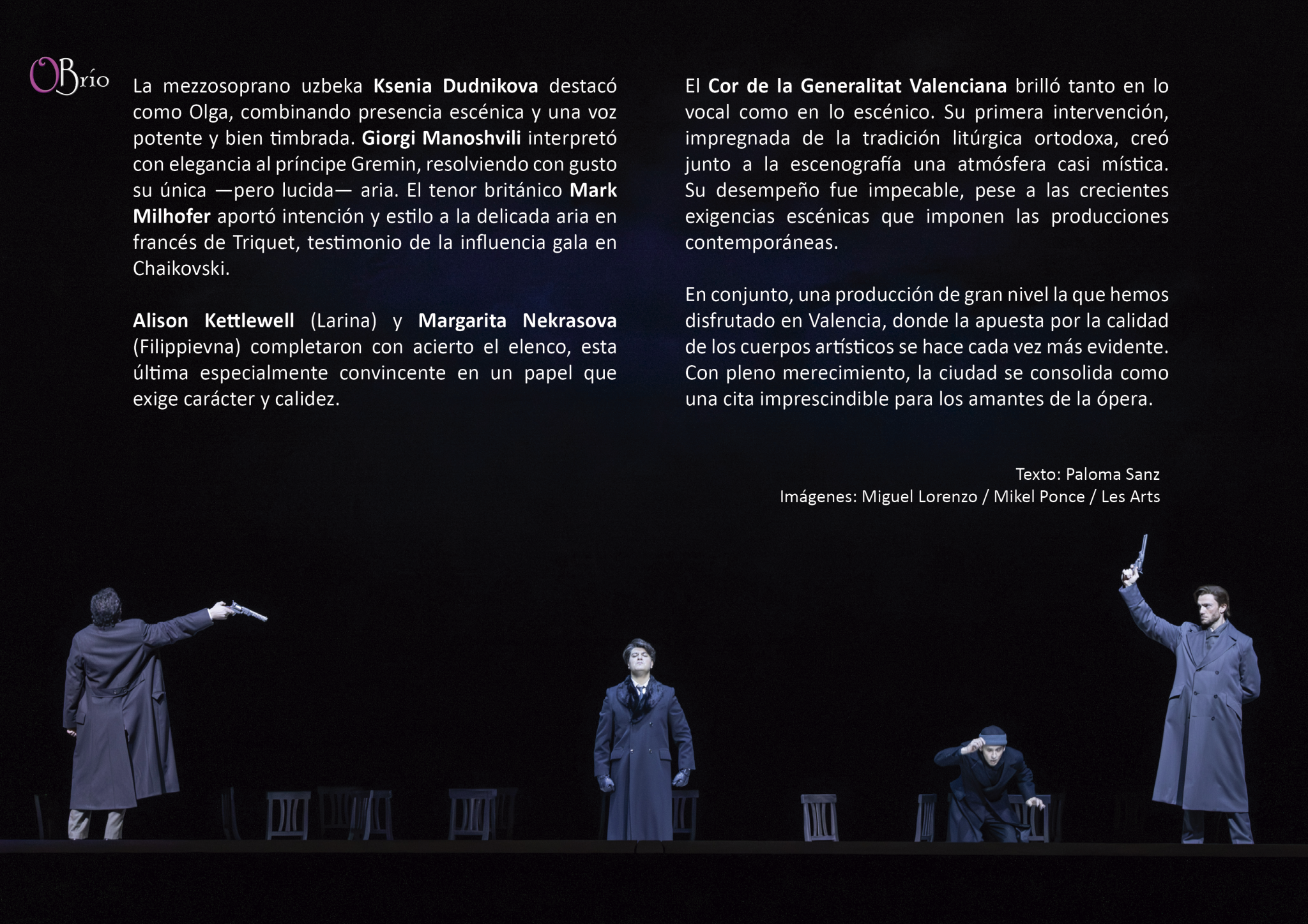 Eugeni Oneguin en Les Arts Reina Sofía de Valencia. Pg 7